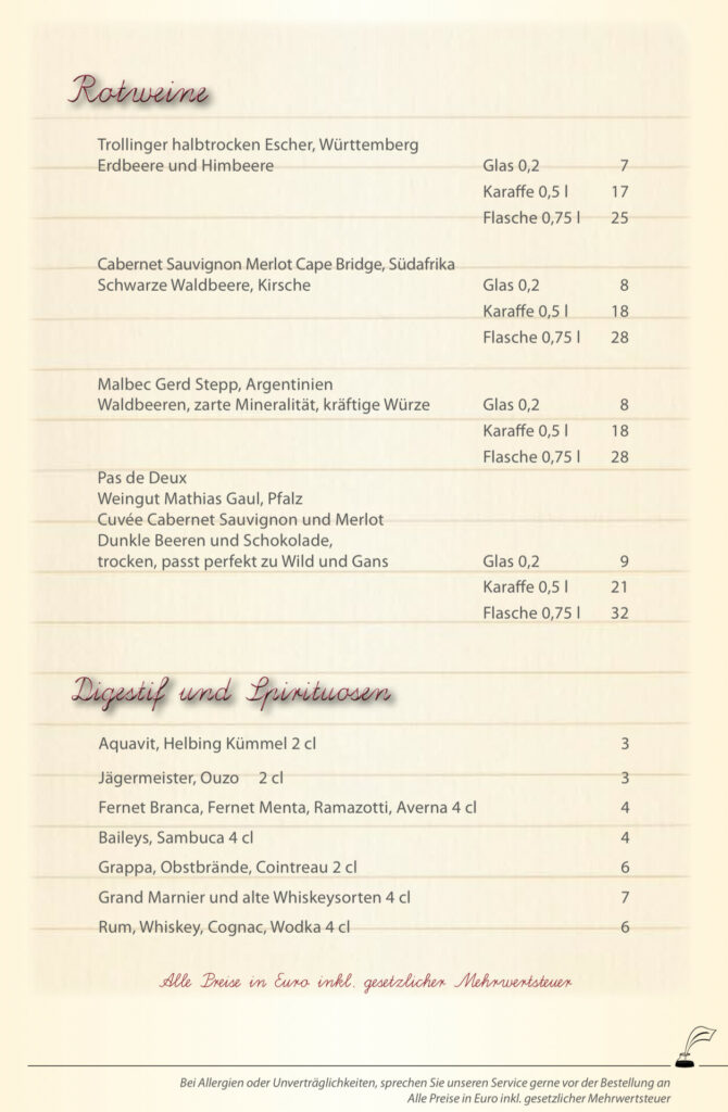 Restaurant Klassenzimmer Speisekarte Restaurant Klassenzimmer Speisekarte