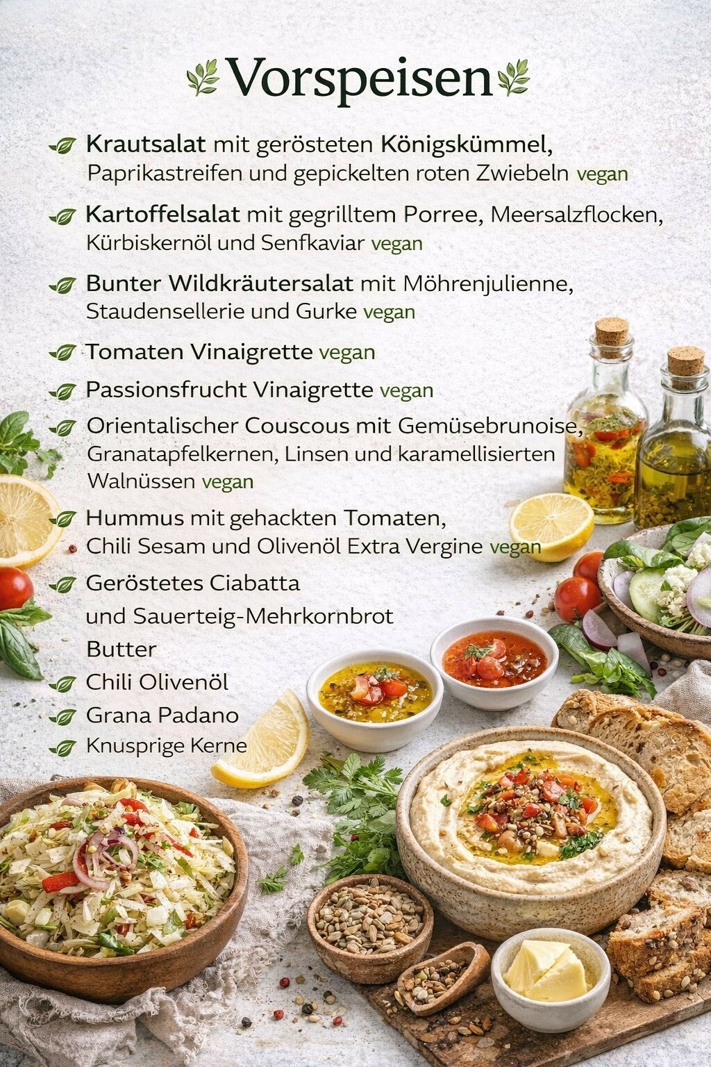 Restaurant Klassenzimmer Unser Veggie-Schlemmer-Buffet jeden Donnerstag  