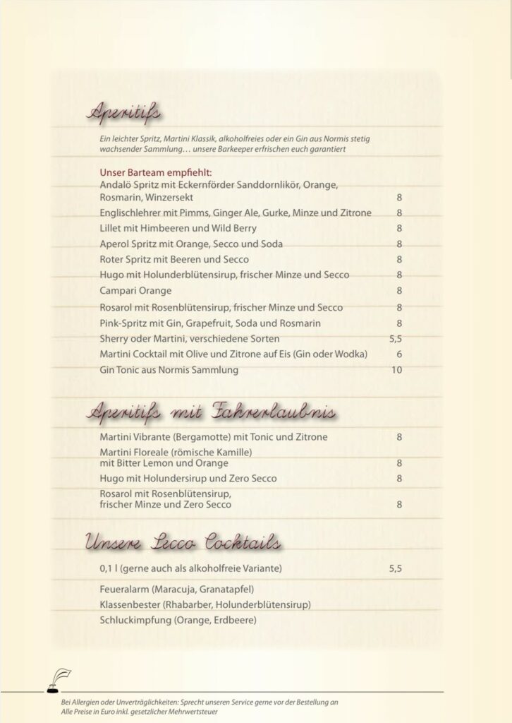 Restaurant Klassenzimmer Speisekarte Restaurant Klassenzimmer Speisekarte