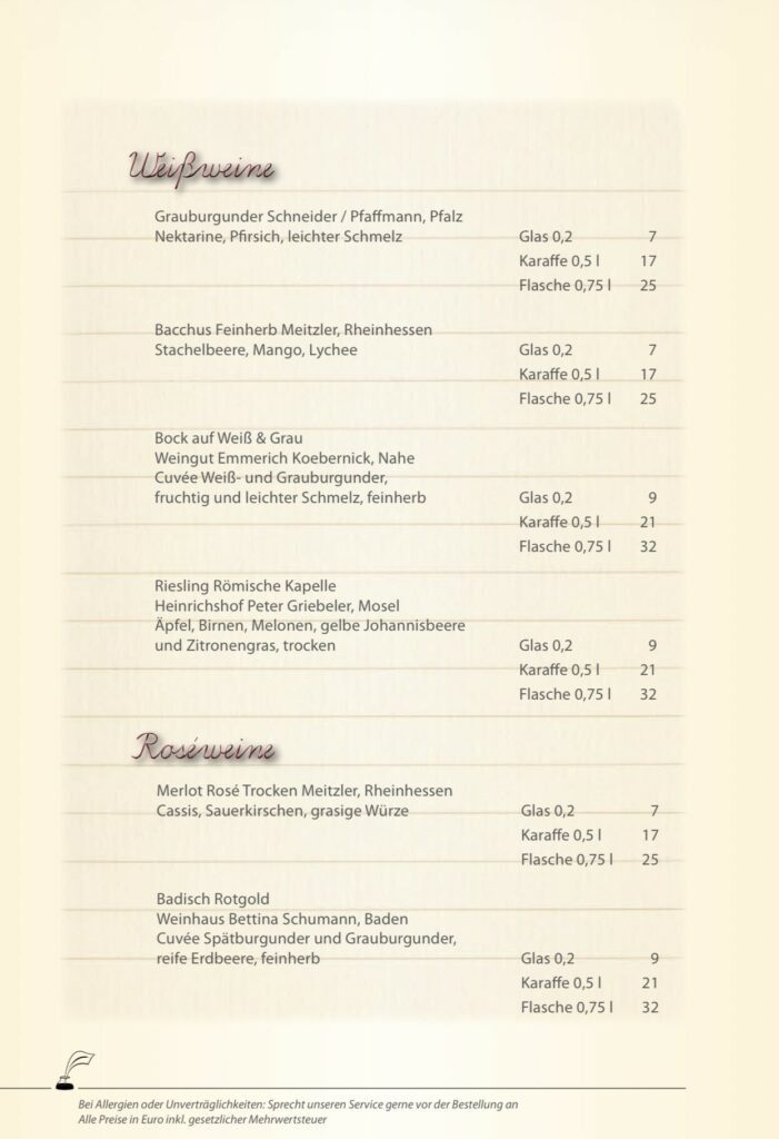 Restaurant Klassenzimmer Speisekarte Restaurant Klassenzimmer Speisekarte