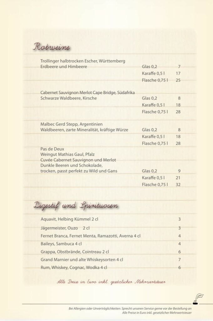 Restaurant Klassenzimmer Speisekarte Restaurant Klassenzimmer Speisekarte